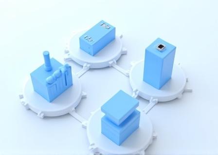 3D futuristic chart of rotating sectors in the stock market